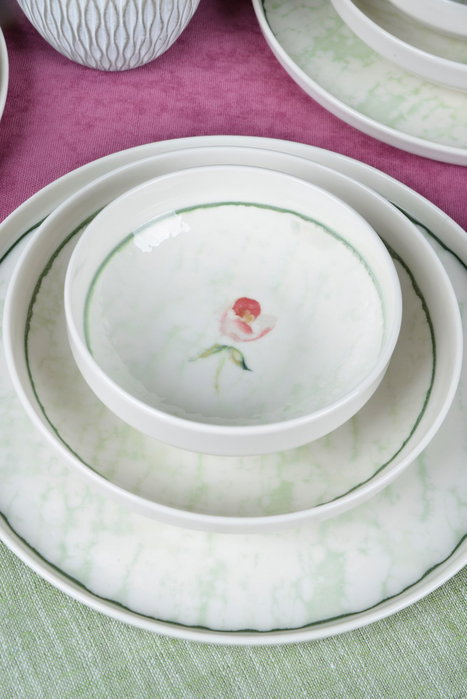 Hermia Juego de cena de porcelana Ebrusu de 18 piezas Multicolor Hermia Juego de cena de porcelana Ebrusu de 18 piezas Multicolor
